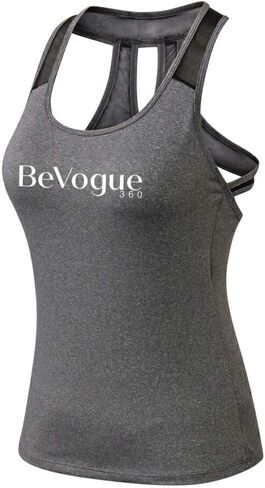 ECT Women's 'BeVogue' Activity Tank Workout Yoga Exercise Gym Shirt Running Tank Top in Saudi Arabia