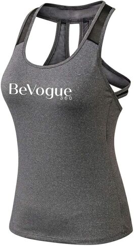 ECT Women's 'BeVogue' Activity Tank Workout Yoga Exercise Gym Shirt Running Tank Top in Saudi Arabia