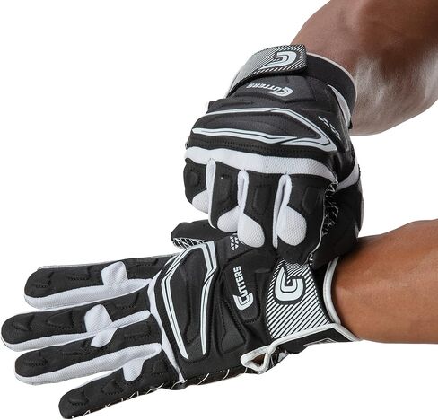 CUTTERS Padded Football Glove with No Slip Silicone Grip. All Purpose Game Day. Adult Sizes in Saudi Arabia