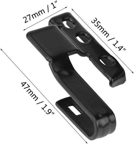 Wiper Blade Adapter, 2 Set of Car Windshield Wiper Arm Adapter, Universal Black Automotive Wiper Adapter with Mounting Screws in Saudi Arabia