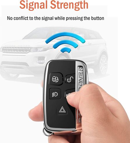 Compatilbe with Range Rover Key Fob Cover, for Evoque Velar Discovery LR4 model, Compatible with Jaguar XF XJ XE F-PACE F-Type Key Shell, Blue in Saudi Arabia