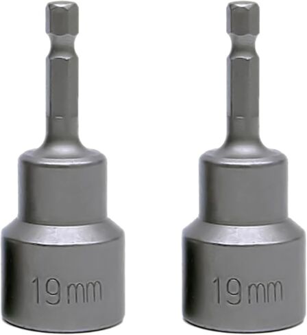 محول مثقاب مقبس RV-Jacks للتسوية مع أدوات ساق سداسية سريعة التوصيل 1/4، يعمل مع جميع مقابس المحرك السداسية 3/4 أو 19 مم، مجموعة لقم مفك صامولة الطاقة قطعتين CQSPMOTO in Saudi Arabia