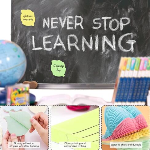 Sticky Notes, 800 Sheets 3 x 3 Inch Bright Colorful Creative Sticky Pad Self-Sticky Note Pads for Reminders Office School and Home 16 Color (Bubble Bubble Shape) in Saudi Arabia