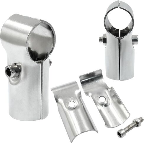 6 Sets of 1-3/8"/ 32mm Panel T Clamps, Stainless Steel End Rail T Pipe Clamp Pipe Fence Reinforcement Fit OD 1-3/8"/ 32mm Pipe in Saudi Arabia