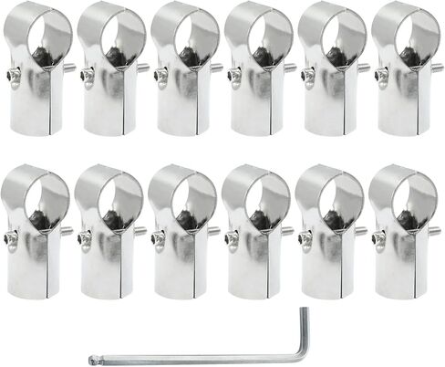 6 Sets of 1-3/8"/ 32mm Panel T Clamps, Stainless Steel End Rail T Pipe Clamp Pipe Fence Reinforcement Fit OD 1-3/8"/ 32mm Pipe in Saudi Arabia