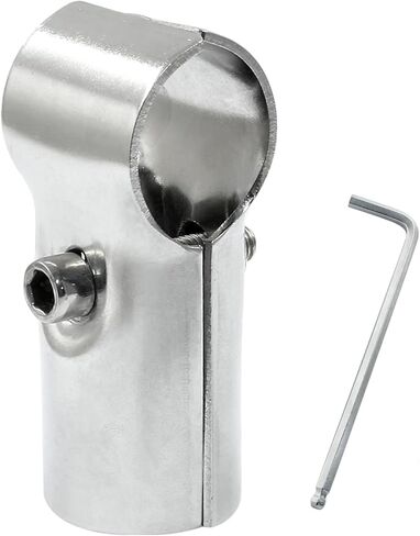 6 Sets of 1-3/8"/ 32mm Panel T Clamps, Stainless Steel End Rail T Pipe Clamp Pipe Fence Reinforcement Fit OD 1-3/8"/ 32mm Pipe in Kuwait