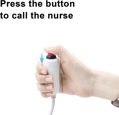Poyiccot Nurse Call Cord DIN 8 PIN Socket Audio AV Connector Cable with Bed Sheet Clip for Nurse Station Universal Replacement Call Cord, 9.8feet/3m in Saudi Arabia