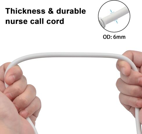 Poyiccot Nurse Call Cord DIN 8 PIN Socket Audio AV Connector Cable with Bed Sheet Clip for Nurse Station Universal Replacement Call Cord, 9.8feet/3m in Saudi Arabia