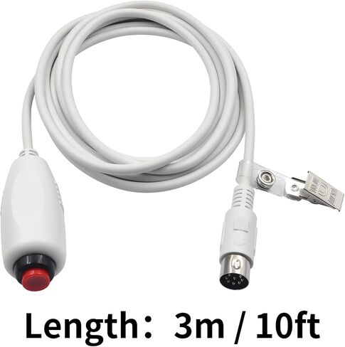 Poyiccot Nurse Call Cord DIN 8 PIN Socket Audio AV Connector Cable with Bed Sheet Clip for Nurse Station Universal Replacement Call Cord, 9.8feet/3m in Saudi Arabia