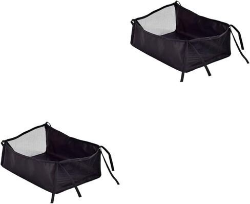 Toddmomy قطعتان من حقيبة تخزين عربة الأطفال المعلقة وإكسسوارات عربة الأطفال وحقيبة عربة الأطفال وسلة تحت سلة التخزين وحقائب التخزين وصندوق تخزين عربة الأطفال وحقيبة تخزين الحفاضات in Kuwait