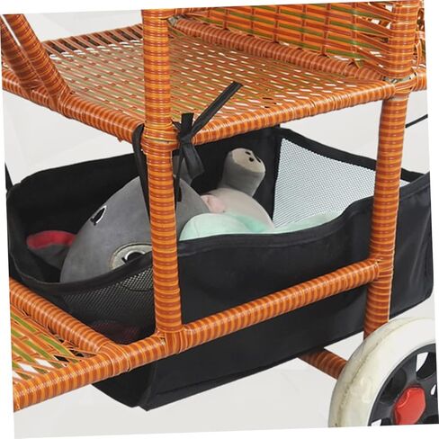 Toddmomy قطعتان من حقيبة تخزين عربة الأطفال المعلقة وإكسسوارات عربة الأطفال وحقيبة عربة الأطفال وسلة تحت سلة التخزين وحقائب التخزين وصندوق تخزين عربة الأطفال وحقيبة تخزين الحفاضات in Kuwait