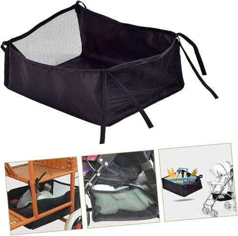 Toddmomy قطعتان من حقيبة تخزين عربة الأطفال المعلقة وإكسسوارات عربة الأطفال وحقيبة عربة الأطفال وسلة تحت سلة التخزين وحقائب التخزين وصندوق تخزين عربة الأطفال وحقيبة تخزين الحفاضات in Kuwait
