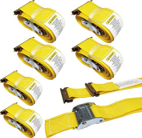 10 عبوات من أشرطة إبزيم كاميرا E-Track مقاس 2 بوصة × 12 بوصة × 2500 رطل قوة لربط البضائع في مقطورة مغلقة وشاحنة من KODIAK STRAPS in Saudi Arabia