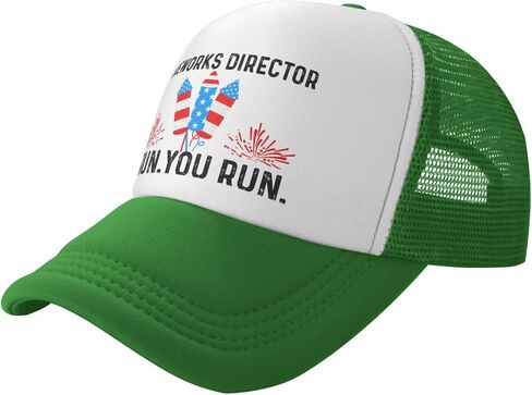 Fireworks Director I Run You Run Trucker Hat Men Baseball Caps Vintage Hat in Saudi Arabia