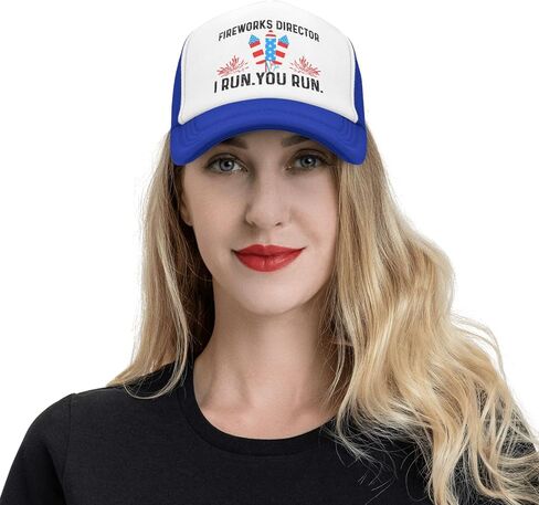 Fireworks Director I Run You Run Trucker Hat Men Baseball Caps Vintage Hat in Saudi Arabia
