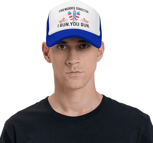 Fireworks Director I Run You Run Trucker Hat Men Baseball Caps Vintage Hat in Saudi Arabia