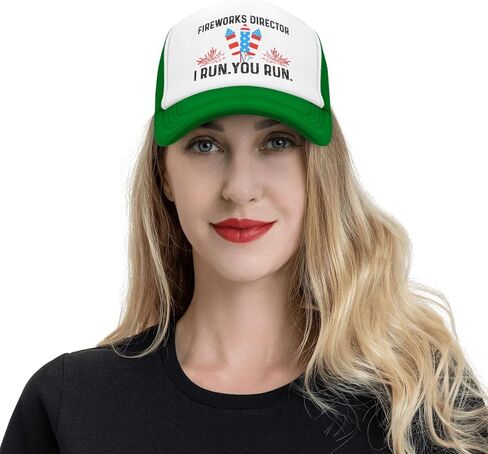 Fireworks Director I Run You Run Trucker Hat Men Baseball Caps Vintage Hat in Saudi Arabia