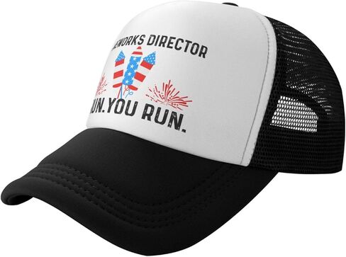 Fireworks Director I Run You Run Trucker Hat Men Baseball Caps Vintage Hat in Kuwait