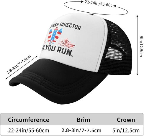 Fireworks Director I Run You Run Trucker Hat Men Baseball Caps Vintage Hat in Kuwait