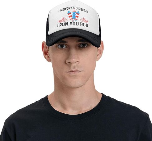 Fireworks Director I Run You Run Trucker Hat Men Baseball Caps Vintage Hat in Kuwait