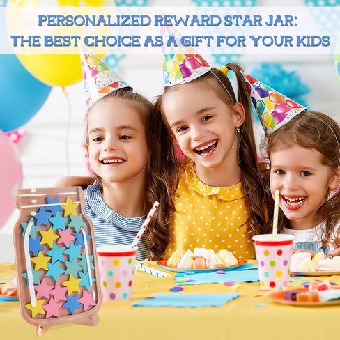 Reward Stars Jar for Kids, Incentive Jars for Boys Girls, Bulletin Board Reward Chart, Stars Reward System Jar, Lovely Potty Trainingfor Classroom Home Decor Responsibility Management Tool (03) in Saudi Arabia