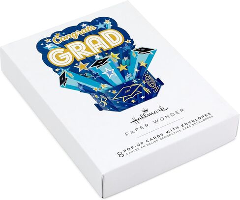Hallmark Signature Paper Wonder Pop Up Graduation Cards, Grad Cap (4 3D Cards with Envelopes) in Saudi Arabia