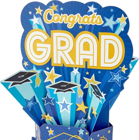 Hallmark Signature Paper Wonder Pop Up Graduation Cards, Grad Cap (4 3D Cards with Envelopes) in Saudi Arabia