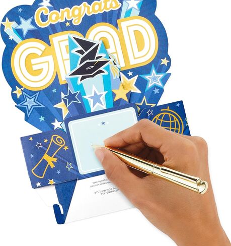 Hallmark Signature Paper Wonder Pop Up Graduation Cards, Grad Cap (4 3D Cards with Envelopes) in Saudi Arabia