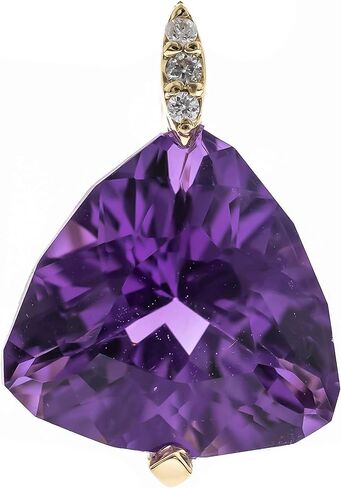 قلادة جين آند جريس من الذهب الأصفر عيار 14 قيراط والجمشت الأصلي والألماس (I1) للنساء. in Kuwait