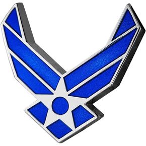 OnlyYou.X US Air Force Wing Emblem US Air Force Badge US Air Force Wing Decal US Air Force Sticker for Universal Pickup and Car 1 Piece Metal Black