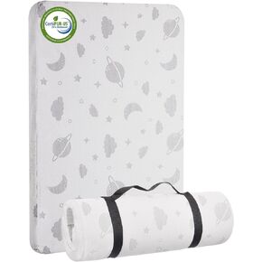Lilian&Gema Pack and Play Mattress 38"x26"x1.5" Portable Playpen Mattress | Soft,Breathable,Waterproof,Removable Cover,Skin Friendly Fabric,Leak-Free, Machine-Washable,Pack n Play Mattress Pad in Saudi Arabia