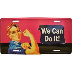Rosie The Riveter License Plate - We Can Do It