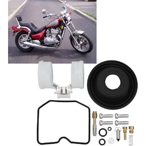 Carburetor Repair Kit, 2 Sets Carburetor Rebuild Fix Kit Carb Overhaul Fit for Kawasaki Vulcan 500/EN500 1991‑1995