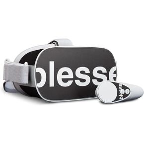 MightySkins Skin Compatible with Oculus Go Mobile VR - Blessed | Protective, Durable, and Unique Vinyl Decal wrap Cover | Easy to Apply, Remove, and Change Styles | Made in The USA