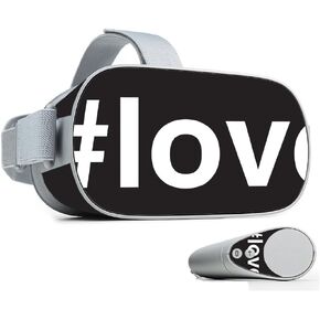 MightySkins Skin Compatible with Oculus Go Mobile VR - Love 2 | Protective, Durable, and Unique Vinyl Decal wrap Cover | Easy to Apply, Remove, and Change Styles | Made in The USA