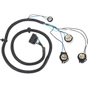 16531401 Driver Side Tail Light Wiring Harness Compatible with Chevy Silverado 1500 1500HD 2500HD 3500 2003 2004 2005 2006 2007, Tail Lamp Wire Socket Taillight Wiring Harness Kit Rear Left