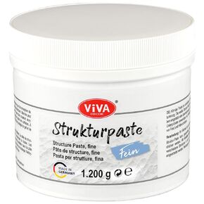 Viva Decor - 1,2kg Modeling Paste for Acrylic Paint (fine) - top-Notch Structure Paste for Acrylic Painting - colorable Putty Acrylic Painting - Made in Germany