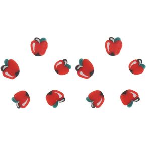 MILISTEN 200Pcs Handmade Fruit Beads Red Apple Polymer Clay Beads Fruits Spacer Beads Colorful DIY Loose Beads for DIY Crafts Jewelry Making Supplies