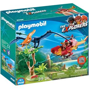 PLAYMOBIL Adventure Copter with Pterodactyl Building Set