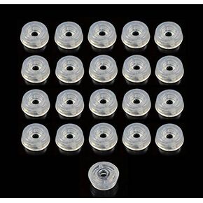 20 Clear Medium Round Rubber Feet - .312 H X .875 D - Made in USA - Food Safe, Cutting Boards, Electronics, Crafts, Woodworking…
