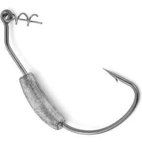 Dr.Fish 20 Pack Weighted Swimbait Hooks with Spring Keeper Weighted Worm Hooks Wide Gap Bass Fishing Freshwater