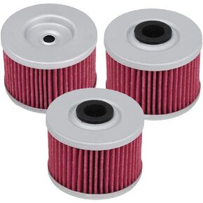 HIFROM (Pack of 5) Oil Filter Compatible with Honda TRX250 CBF250 TRX400X TRX350 TRX400FW TRX420FPM TRX300X ATC350X TRX300EX RX350TM HF113 KN113