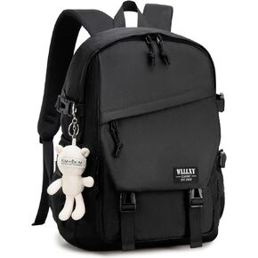 Laptop Backpack for Women, 15.6 Inch Work Laptop Bag Anti Theft Travel Backpacks Large School Bags Bookbag Casual Daypack Computer Bookbag for Teens Girls Students Black