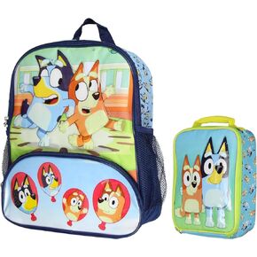 ابتكارات ملحقات الذكاء الاصطناعي مجموعة حقيبة الظهر وصندوق الغداء المدرسية من Bluey Kids. in Kuwait