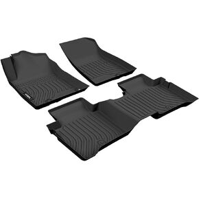 Floor Mats for Kia NIRO 2023 2024, TPE Rubber All Weather Car Mats 1st & 2nd Row, Automotive Floor Liners for NIRO 2023 2024 Black Non-Slip