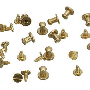 RUBYCA 30 Sets Black Gunmetal Button Spike and Studs Metal Screw-Back Leather-craft DIY 8MM X 8MM
