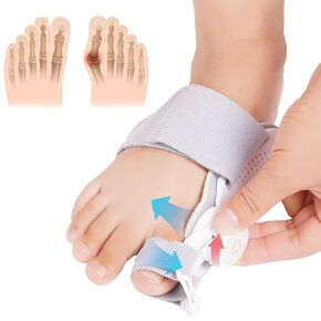 Bunion Corrector for Women & Men Big Toe, Bunion Fix Splint Big Toe Straightener, Non-Surgical Hallux Valgus Pain Relief Correction with Adjustable Knob, Fits Both Left/Right Foot (1 Pack)