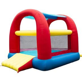Banzai Bounce ’N’ Splash Outdoor Inflatable Water Park with Bounce House, Slide, and Splash Pool