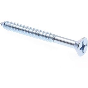 Prime-Line 9036591 Wood Screws, Flat Head, Phillips Drive, #14 X 2-1/2 In., Zinc Plated (50 Pack)