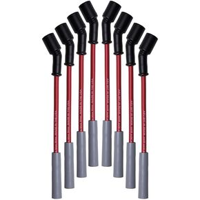 GM Gen V LT 10.5" Lead Straight Plug Boot Red 500ohm